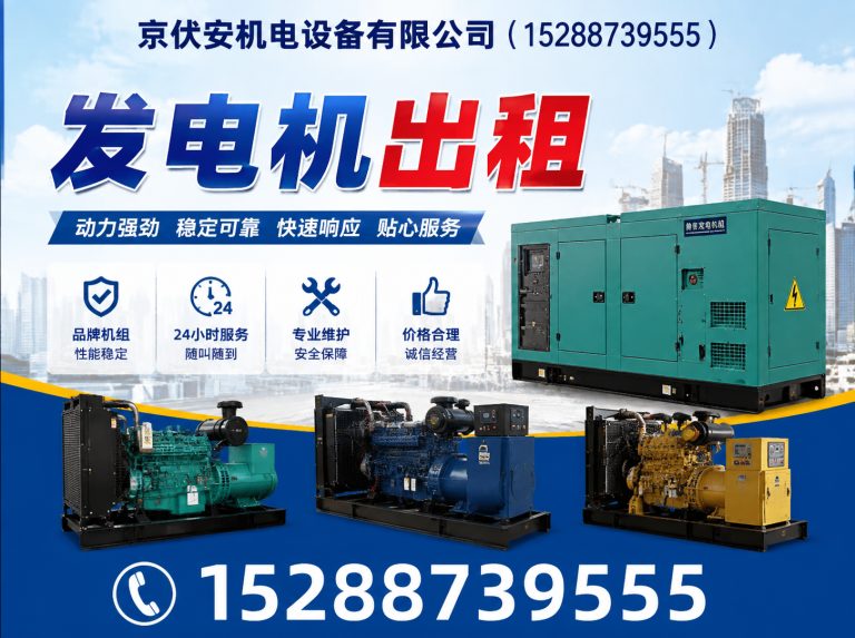 昌吉应急发电机出租展示图